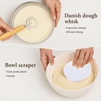 Handmade Eco-Friendly Banneton Proofing Basket & Sourdough Starter Kit