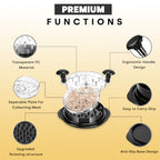 3-Layer Chicken & Meat Shredder (With Cleaning Brush & Tongs & Ergonomic Handle)