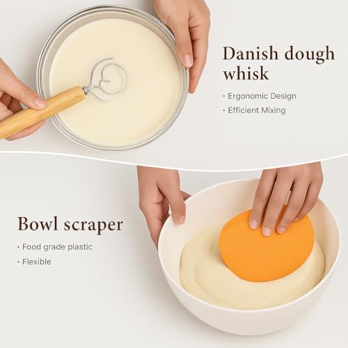 Handmade Eco-Friendly Banneton Proofing Basket & Sourdough Starter Kit