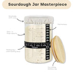 Handmade Eco-Friendly Banneton Proofing Basket & Sourdough Starter Kit