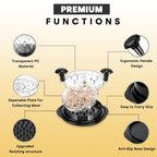 3-Layer Chicken & Meat Shredder (With Cleaning Brush & Tongs & Ergonomic Handle)