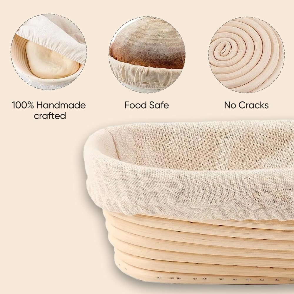 Rattan Bread Basket - 2 Pieces
