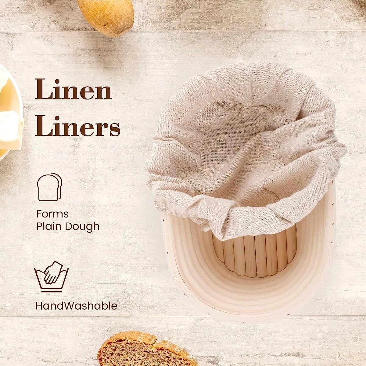 Rattan Bread Basket - 2 Pieces