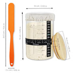 1L Borosilicate Glass Sourdough Starter Kit