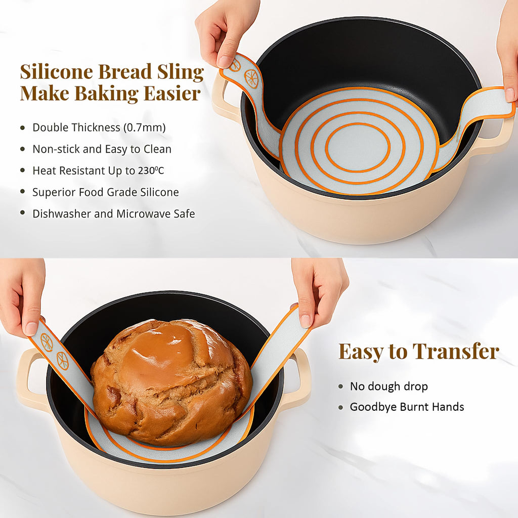 Handmade Eco-Friendly Banneton Proofing Basket & Sourdough Starter Kit