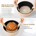 Handmade Eco-Friendly Banneton Proofing Basket & Sourdough Starter Kit