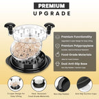 3-Layer Chicken & Meat Shredder (With Cleaning Brush & Tongs & Ergonomic Handle)