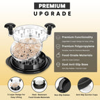 3-Layer Chicken & Meat Shredder (With Cleaning Brush & Tongs & Ergonomic Handle)