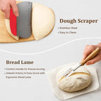 Handmade Eco-Friendly Banneton Proofing Basket & Sourdough Starter Kit
