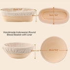 Rattan Bread Basket - 2 Pieces
