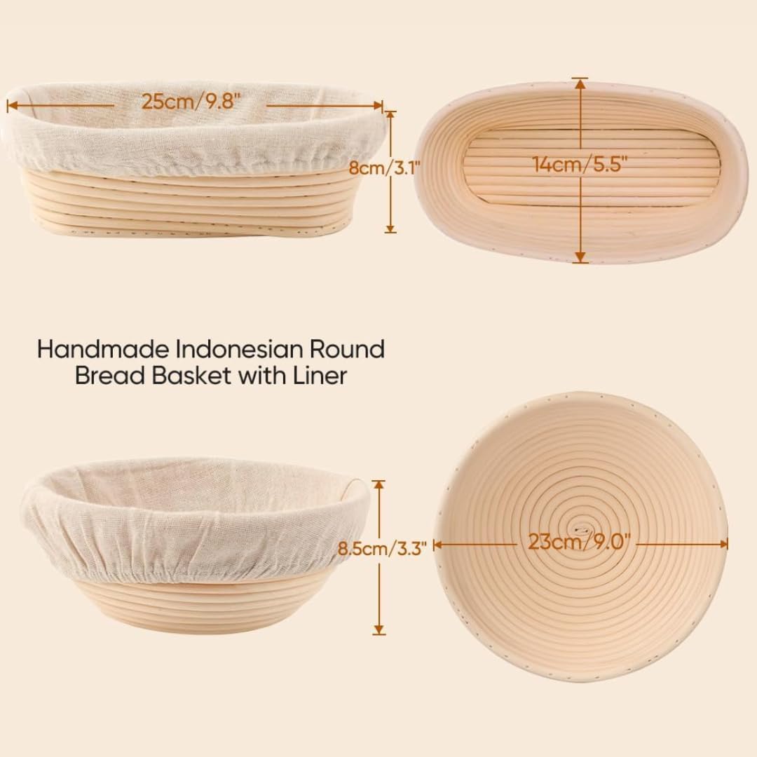 Rattan Bread Basket - 2 Pieces
