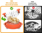 3-Layer Chicken & Meat Shredder (With Cleaning Brush & Tongs & Ergonomic Handle)