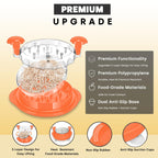 3-Layer Chicken & Meat Shredder (With Cleaning Brush & Tongs & Ergonomic Handle)