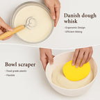Handmade Eco-Friendly Banneton Proofing Basket & Sourdough Starter Kit