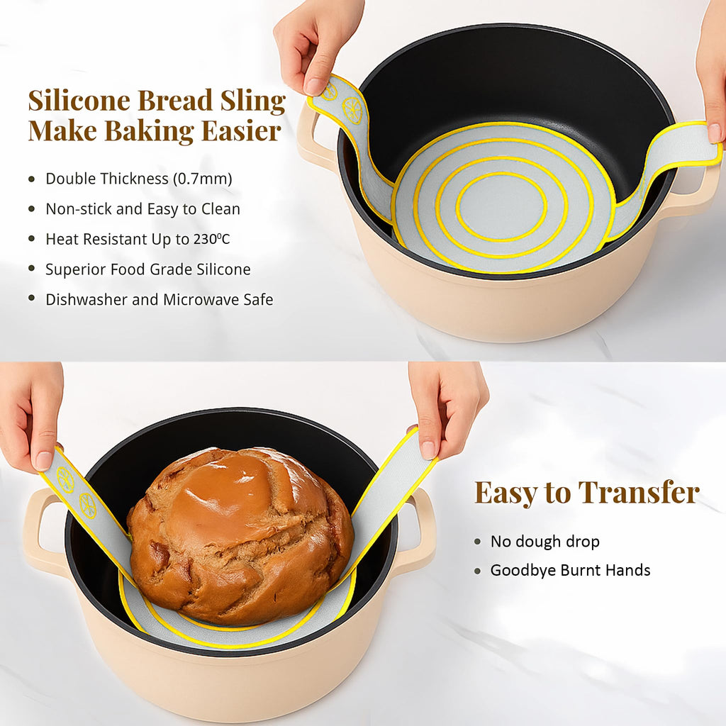 Handmade Eco-Friendly Banneton Proofing Basket & Sourdough Starter Kit
