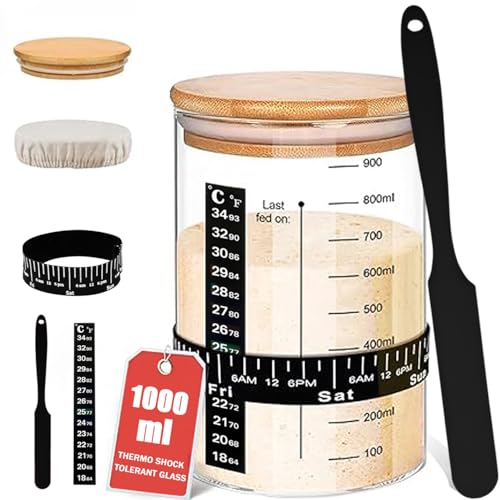 1L Borosilicate Glass Sourdough Starter Kit