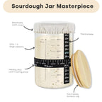 Handmade Eco-Friendly Banneton Proofing Basket & Sourdough Starter Kit